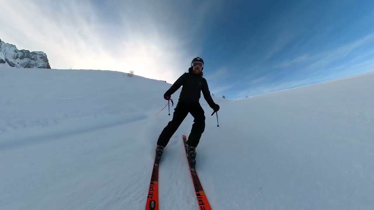 Chamonix - Grands Montets with selfie view 4K