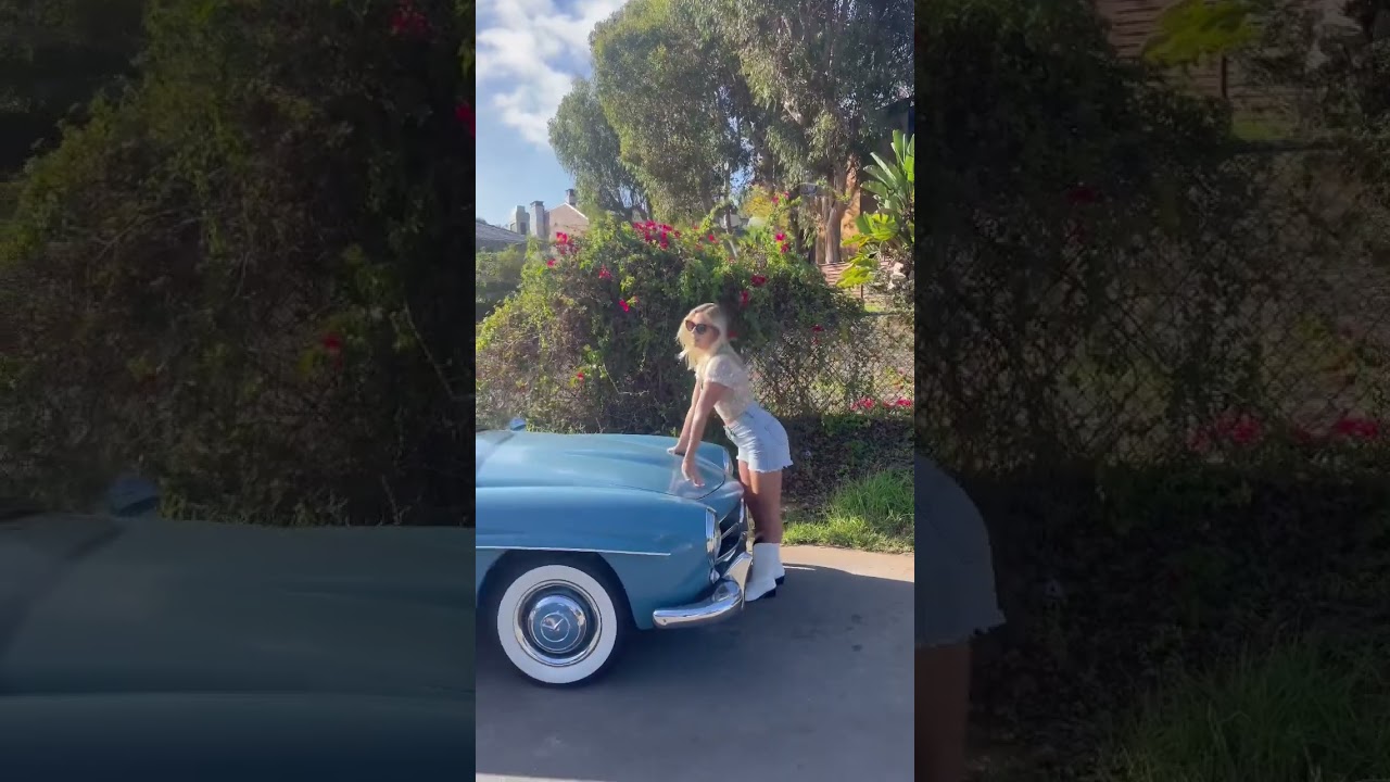Classic car photoshoot bts