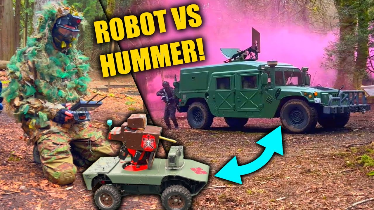 Airsoft Robot VS Hummer (The Lost Footage)