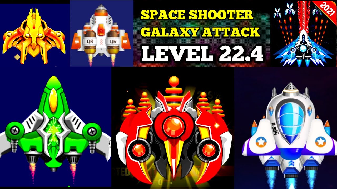 Space shooter Galaxy attack Galaxy shooter | level 22.4 | 2021 Gameplay
