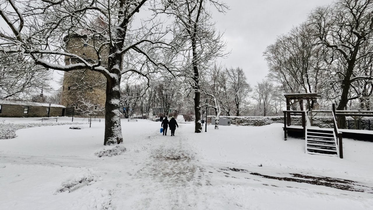 Tallinn, Estonia - Winter Walk Around the City