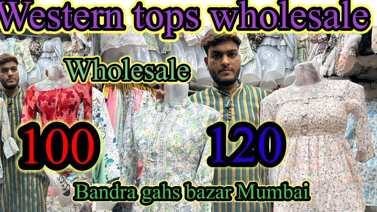 Western tops wholesale! Mumbai wholesale market bandra ghas bazar #wholesale