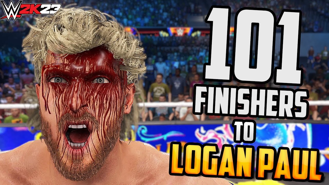 101 Finishers to LOGAN PAUL in WWE 2K23 !!!