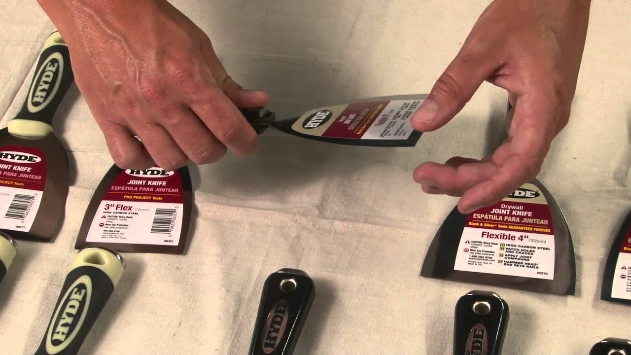 How to select the correct putty knife or scraper