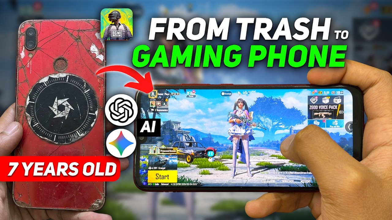 Turning a 7 Year Old Phone into a Gaming Phone Using AI (Custom ROM Installation)