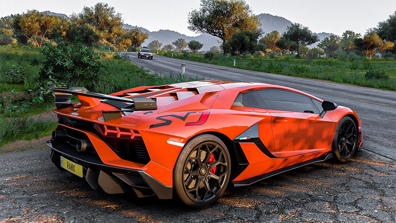 Lamborghini Aventador SVJ - Forza Horizon 5 | Steering Wheel Gameplay