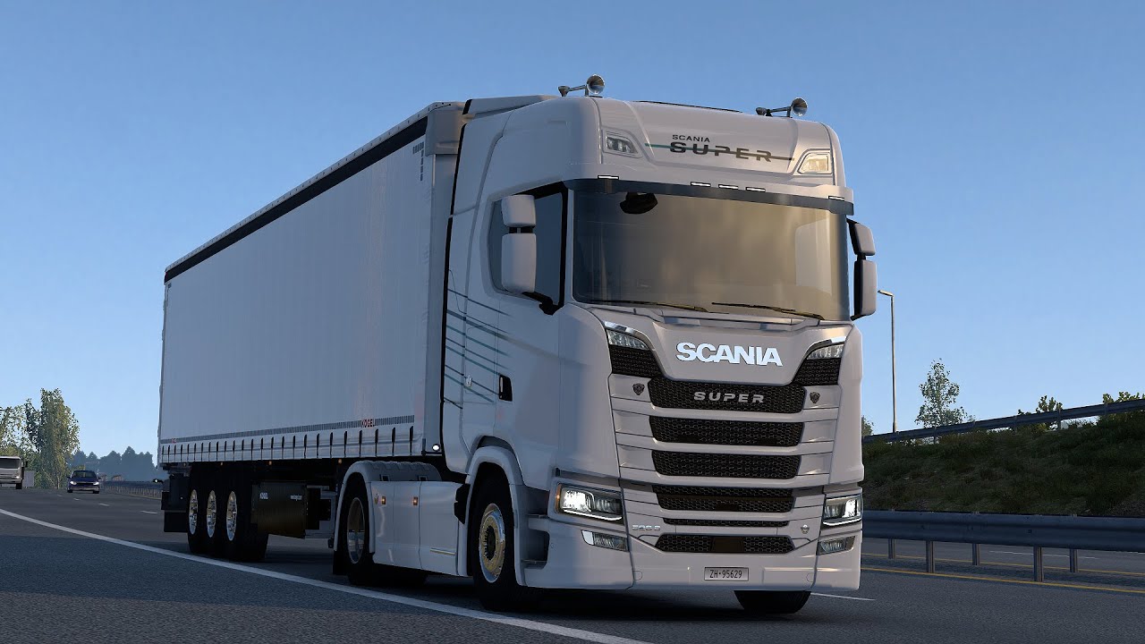ETS2 1.57 - Nordic Horizons - SCANIA 590S V8 - Trip: Oslo - Hamar