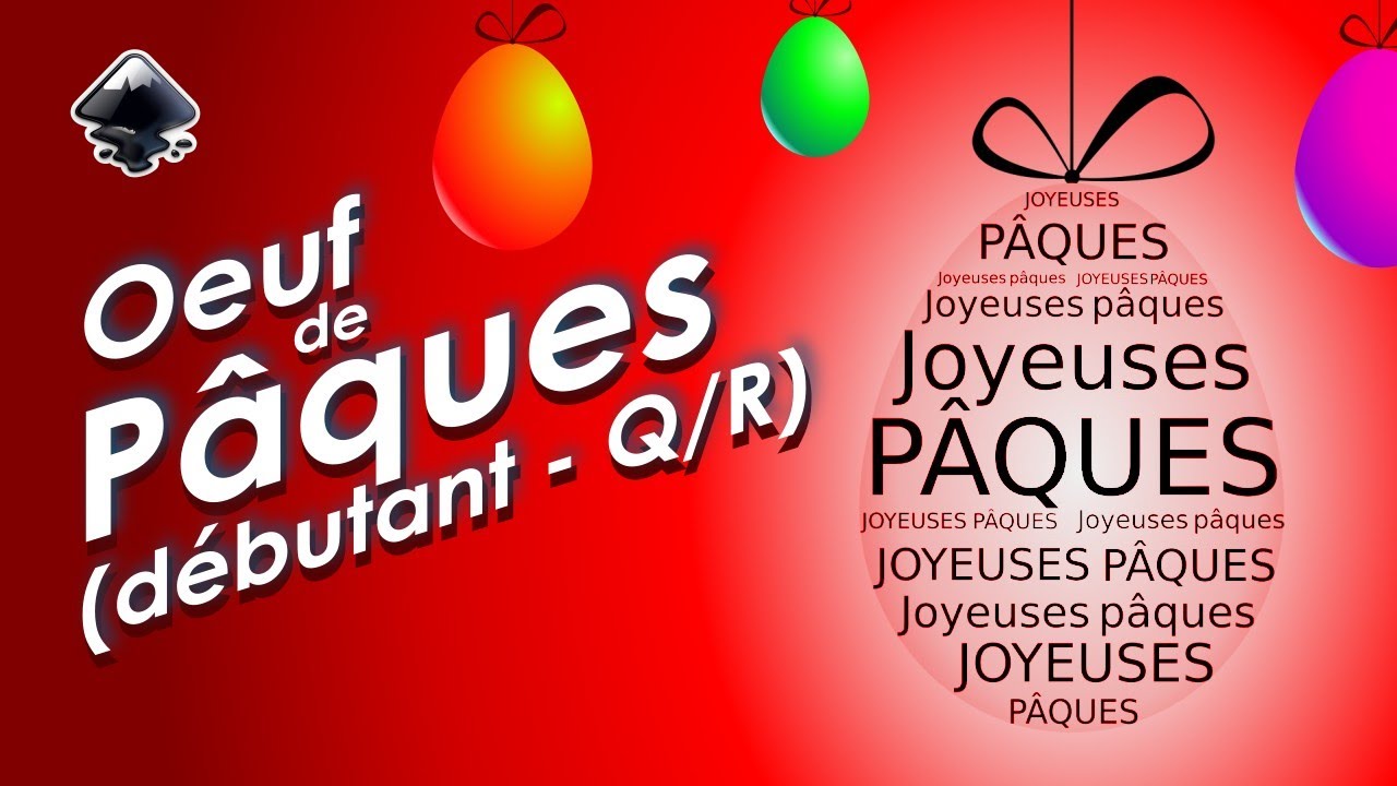 Tuto inkscape : oeuf de Pâque (débutant - Q/R)