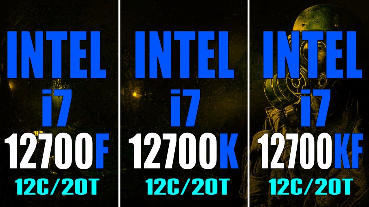 INTEL i7 12700F vs INTEL i7 12700KF INTEL i7 12700K || PC GAMES BENCHMARK TEST ||