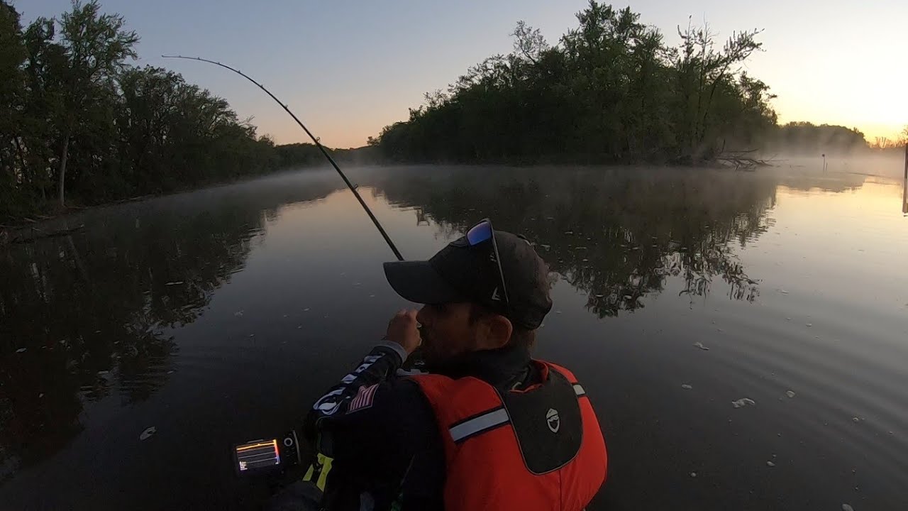 Great Lakes Kayak series Tournament on the Wolf river in Wisconsin.