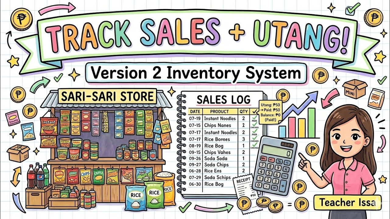 Sari-Sari Store Sales Inventory Part 2 | Sales with Utang Explained