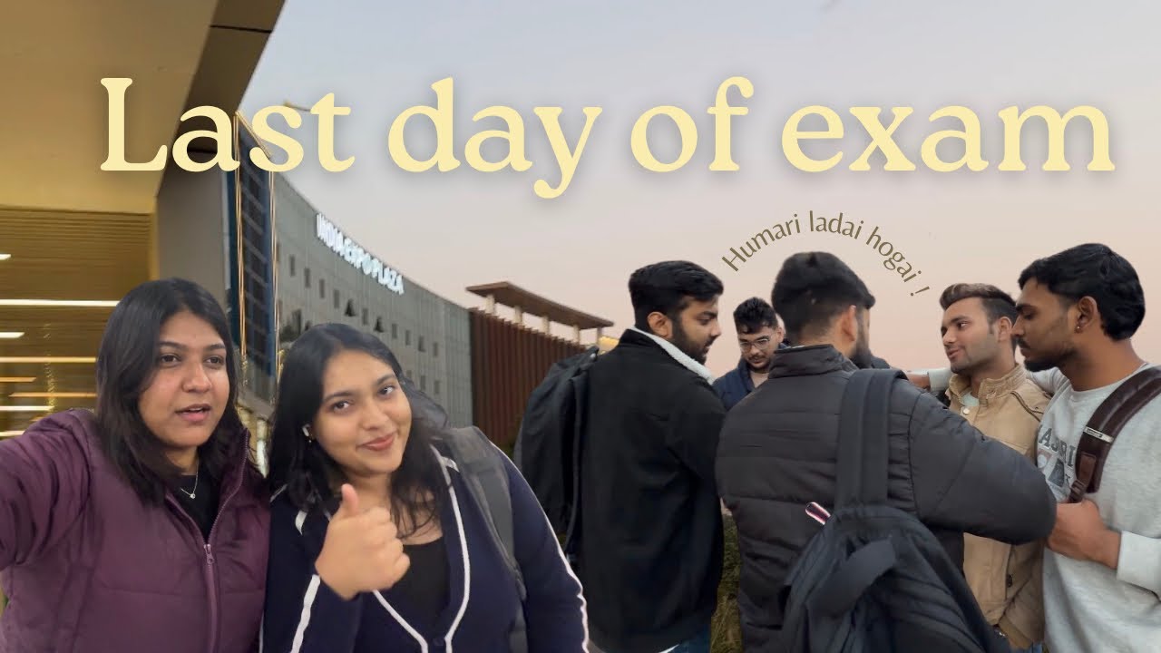 My last exam vlog | sabki ekdusre se hui ladai | 🤣🤧💕 #minivlog #examvlog #freinds #dailyvlogs 