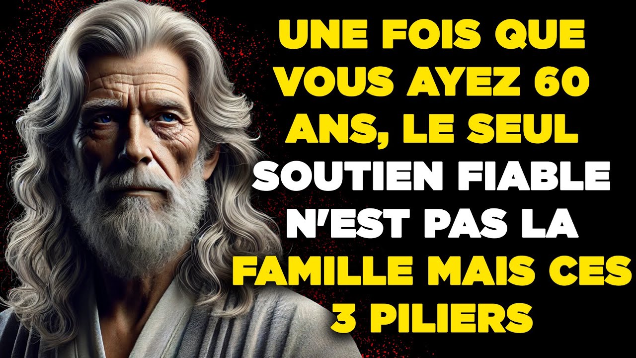 À 60 ans, votre seul soutien n'est pas votre famille, mais ces trois piliers LA SAGESSE POUR VIVRE