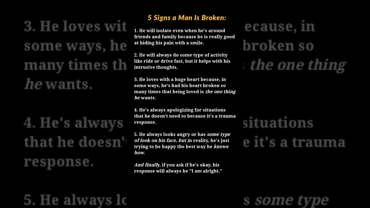 5 Hidden Truths About a Man Who Hides His Pain | Emotional Insight