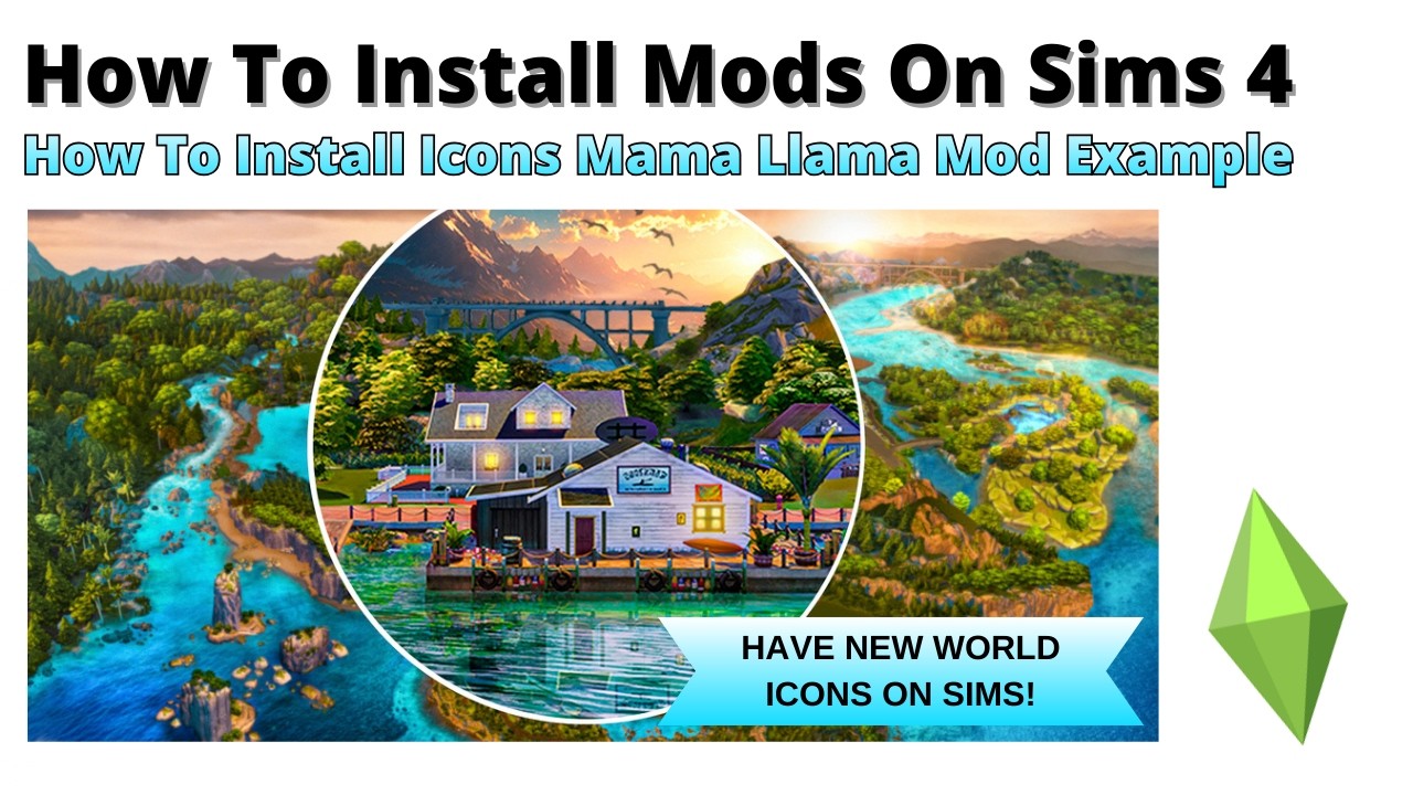 Как установить мод Icons Mama Llama для Sims 4 | 2026