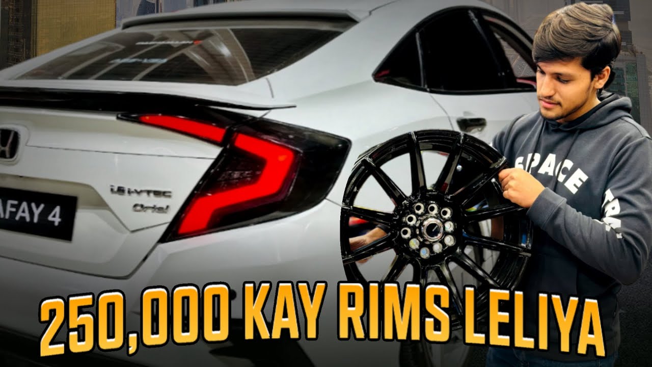 Alhamdulilah Civic Ky Rims Leliye🔥| Mighty 18 inches 😳| Expensive Shit🤑💸