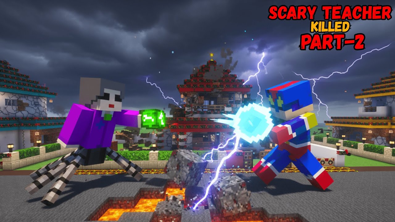 SHINCHAN And ACTION KAMEN Kill SCARY TEACHER In Minecraft 😨😱