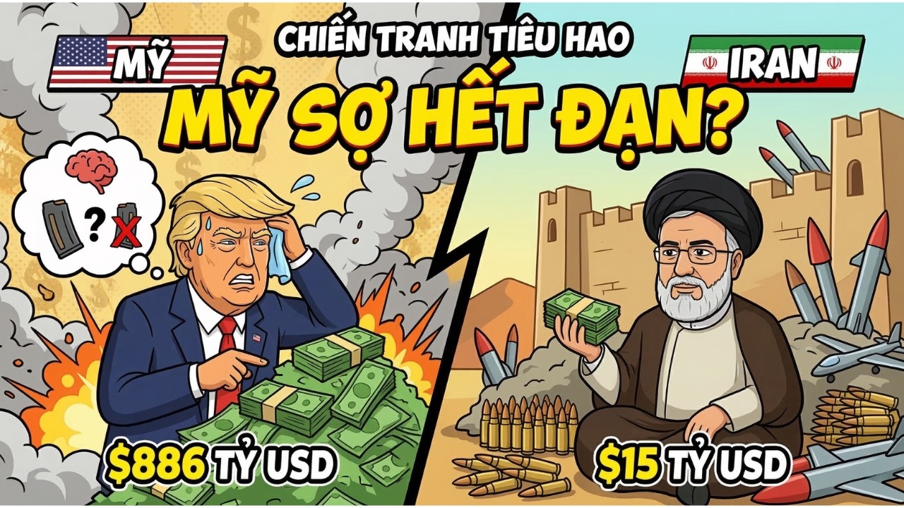 Chiến Tranh Tiêu Hao: Tại sao Mỹ Cầm 886 Tỷ Đô Vẫn 