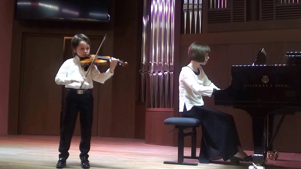 Elisei Kosolapov plays Antonio Lucio Vivaldi Concerto in G Major for Violin and Piano, Mvt 1