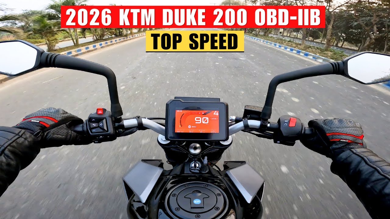 2026 KTM DUKE 200 Top Speed Test !