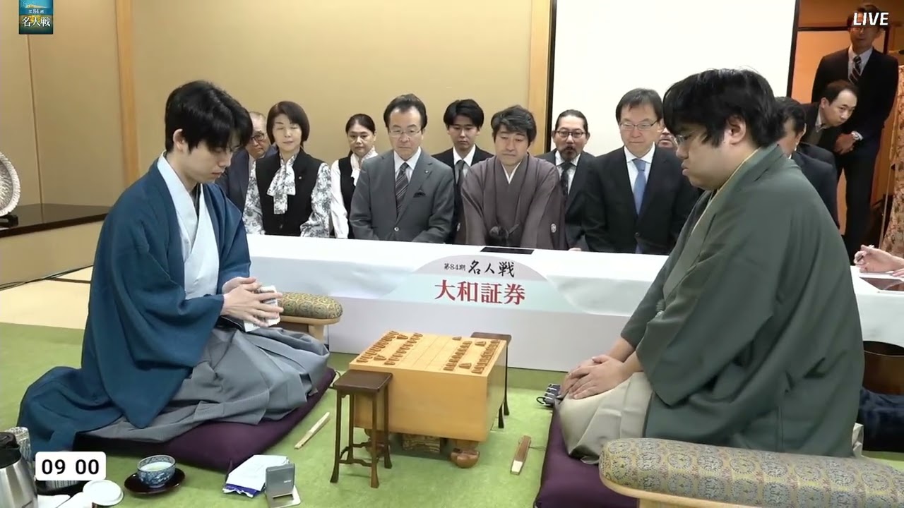 【第84期名人戦第1局】糸谷哲郎八段、名人戦史上に残る初手端歩！ さらに驚愕の3手目に藤井聡太名人の応手は？