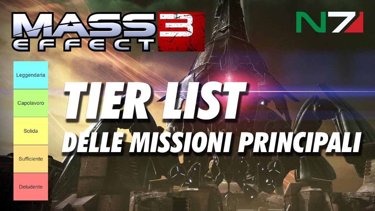Tier list delle missioni principali: Mass Effect 3