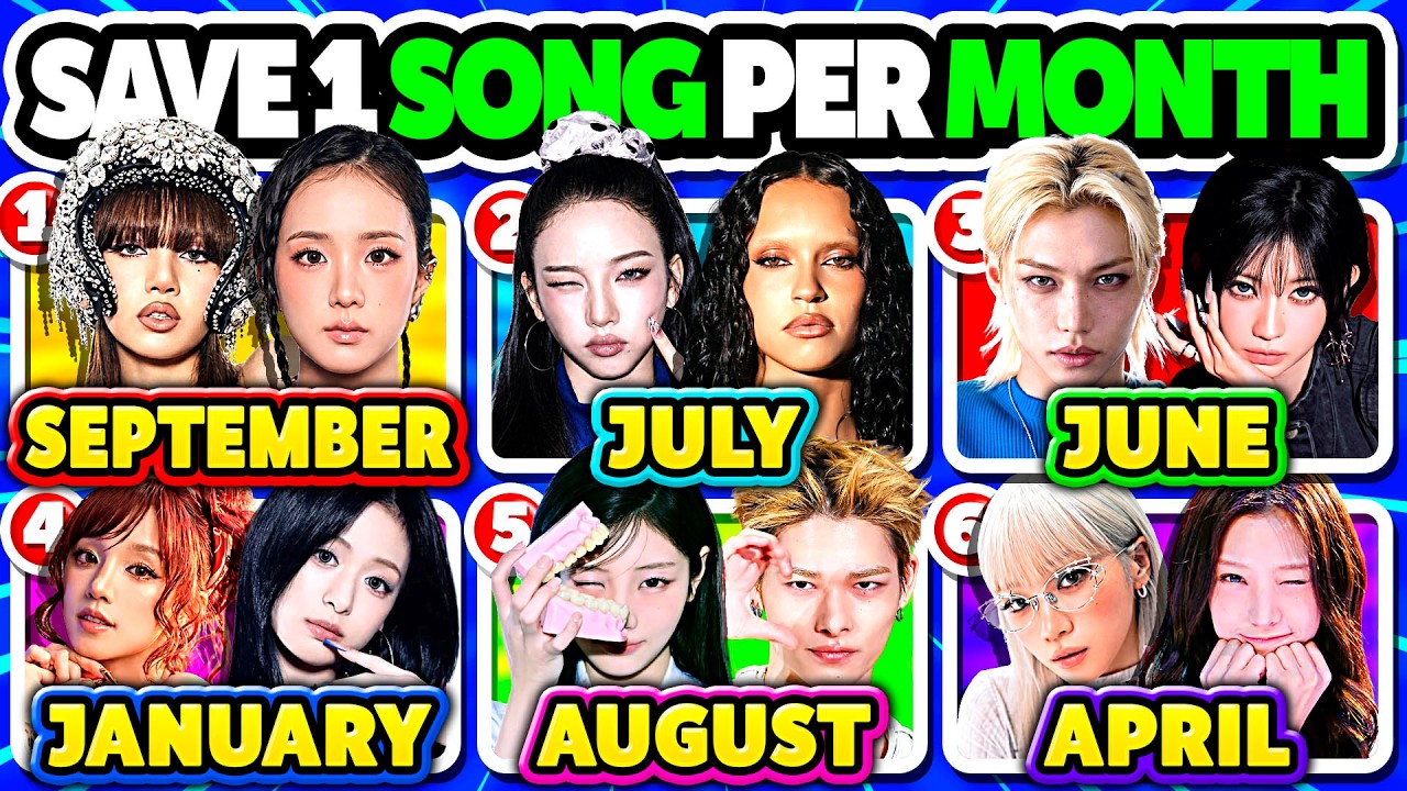 SAVE ONE KPOP SONG PER MONTH ⚡️ | KPOP QUIZ 2026
