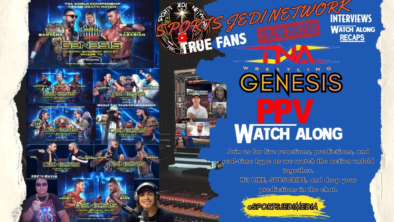 TNA Genesis WRESTLING PPV WATCH ALONG  Live Reactions & Full Card Breakdown from True Fans!