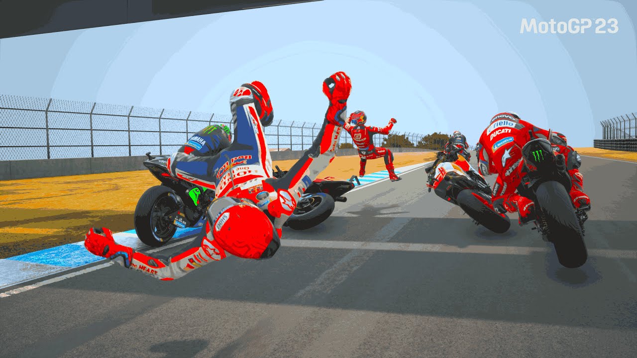 MotoGP 23 - THIRD PERSON VIEW WET MOTO GP RACE with MARC MARQUEZ