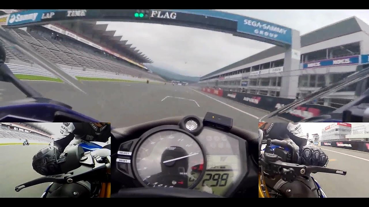 [HD] 300km/h OVER!!! 2012 YZF-R1 FSW [GoPro]