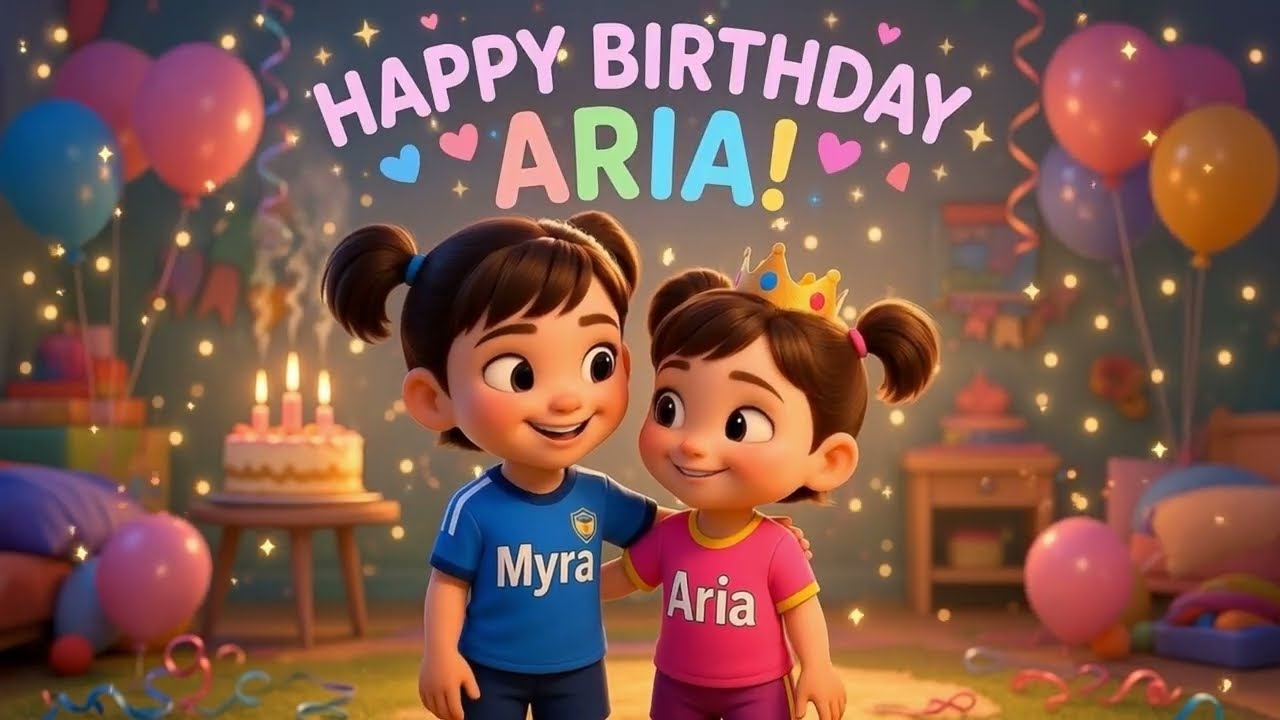 Kid Birthday Music Video - Lyrics about love, joy Kids celebrating birthday - Cartoon #HappyBirthday