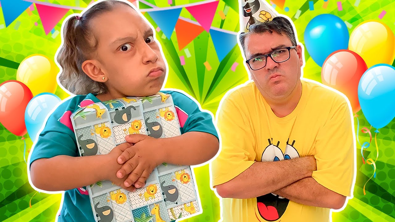 Maria Clara e a História Engraçada do Aniversário do Papai | Dad's Birthday -  Família MC Divertida