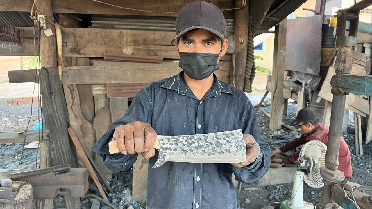 HOW TO MAKE KNIFE FROM LEAF SPRING.