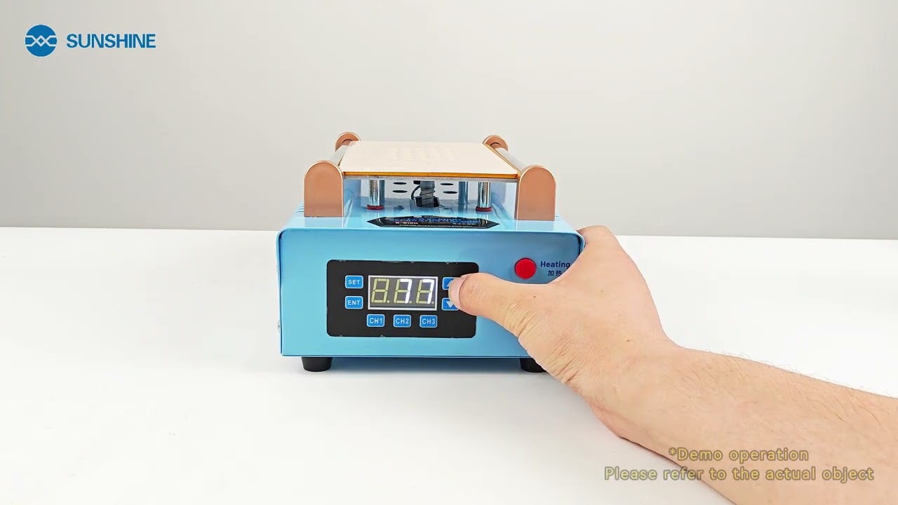 LCD Vacuum Screen Separator Machine Tutorial for Phone Screen Repair | SUNSHINE S-918K