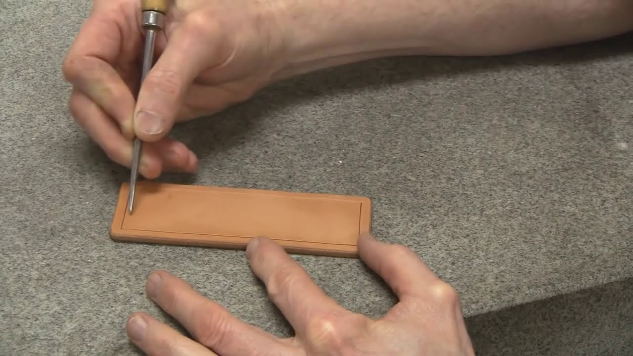 Leathercraft: Carving Leather Part 1 With Leather Craftsman and Saddle Maker Bruce Cheaney Tutorial