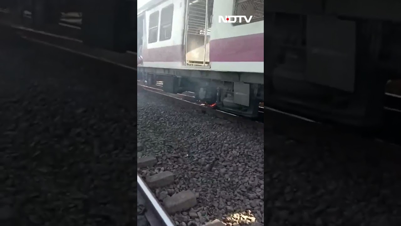 Video: Maharashtra Local Train Wheel Catches Fire, Triggers Panic