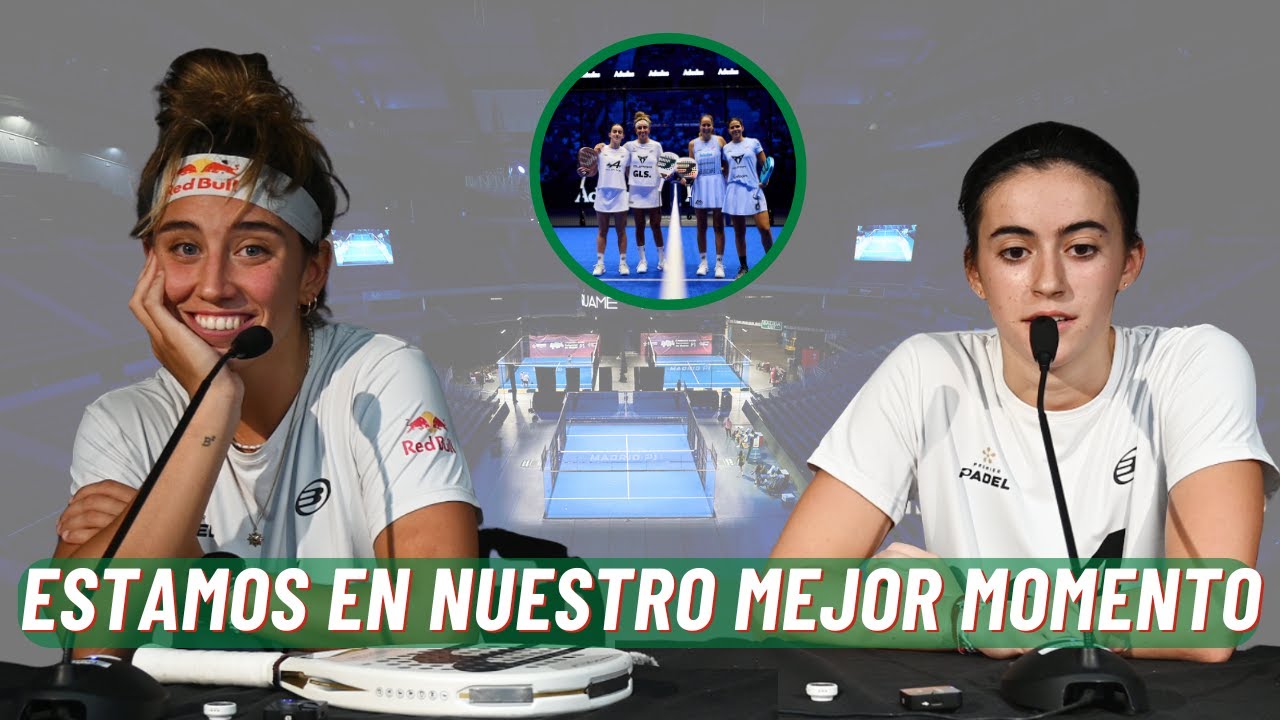 BEA GONZÁLEZ Y CLAUDIA FERNÁNDEZ HABLAN en el Madrid P1 - Rueda de prensa tras ganar la final