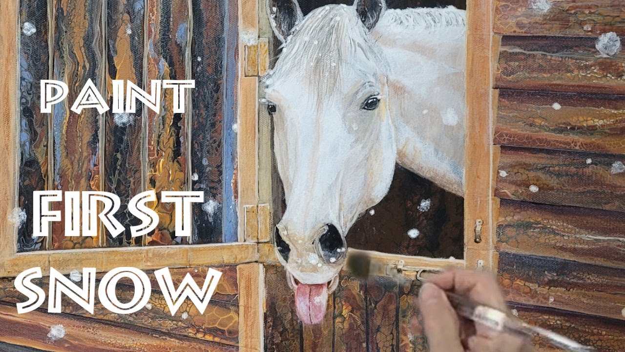 A TRIPLE Acrylic Painting Tutorial - Art - Acrylic Painting on Canvas - Paint Horses | 