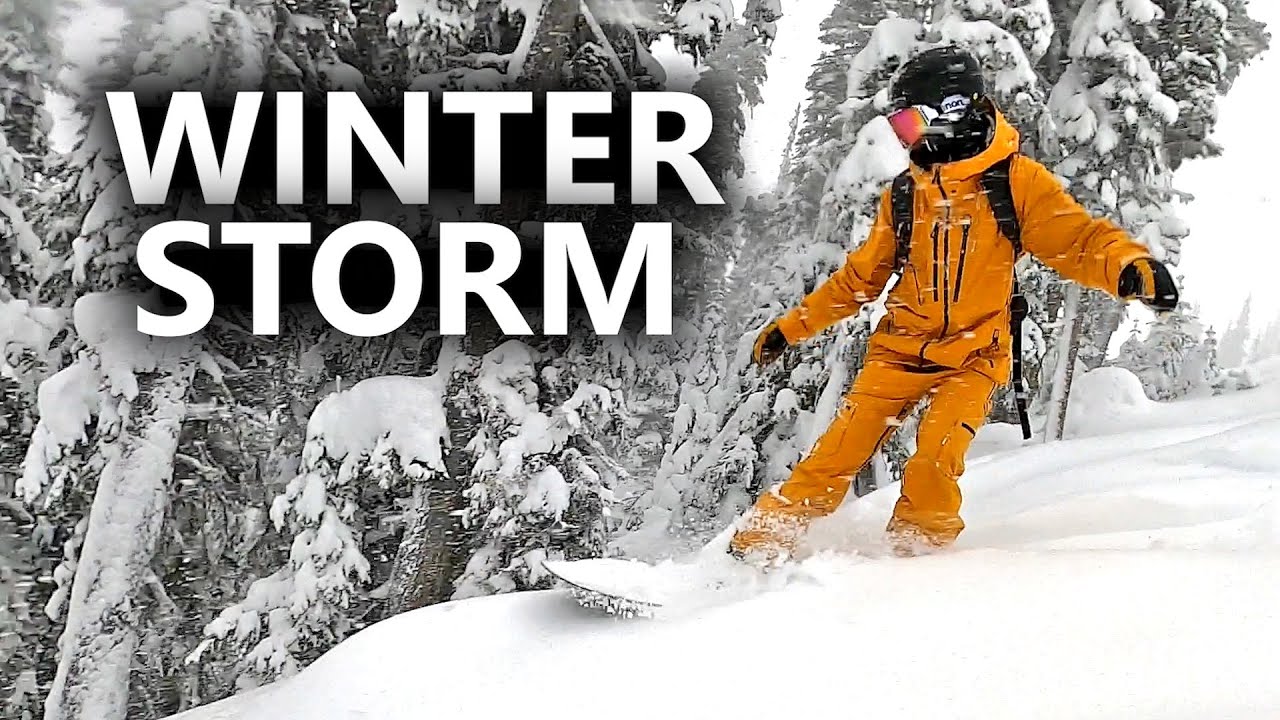 Winter Storm Hits Whistler - Snowboarding Vlog