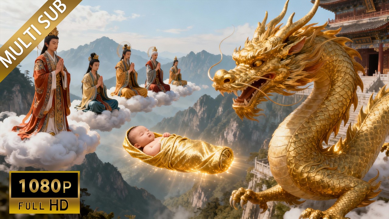 新生婴儿身边金龙环绕，原来他竟是传说中的真龙转世，改写天地格局！ #古装 #短剧 #神话#传奇#逆袭