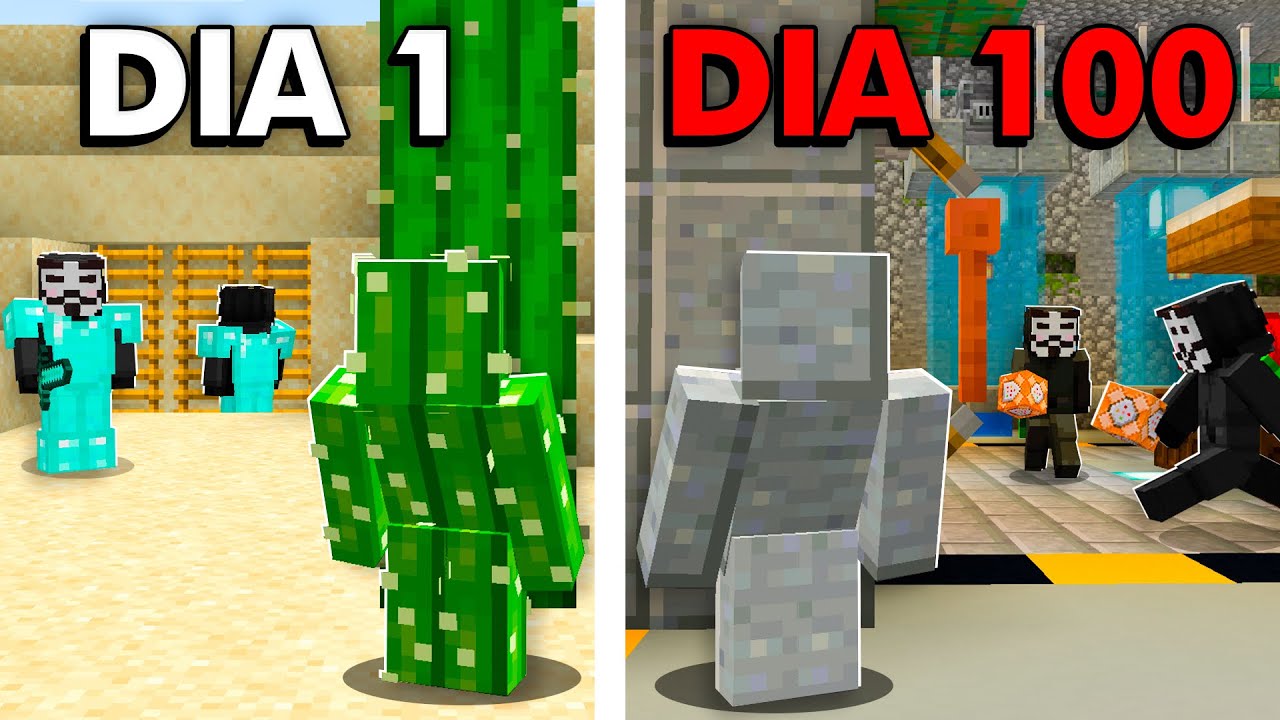 Sobreviv&iacute; 100 d&iacute;as DENTRO de la BASE de un HACKER en mi SERVIDOR