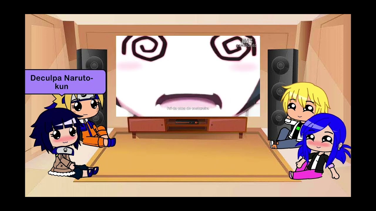 Naruto e Hinata + Marinette e Adrien reagindo a Batalha de Psicóticas e ao O que será que ela quer?