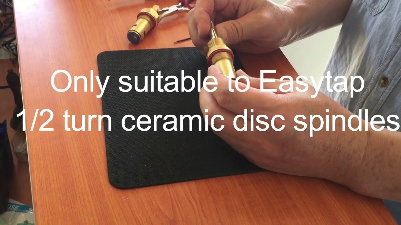 How to change 1/2 turn ceramic disc tap spindle directions