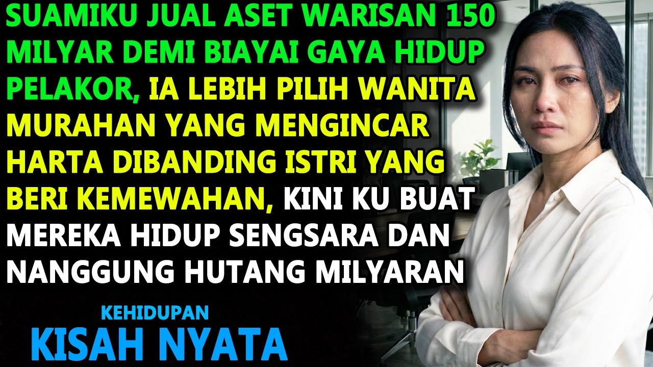 TEGA JUAL 150 MILYAR WARISANKU DEMI PELAKOR! SUAMI GEMETAR SAAT KU BUAT JATUH MISKIN & HUTANG ABADI!