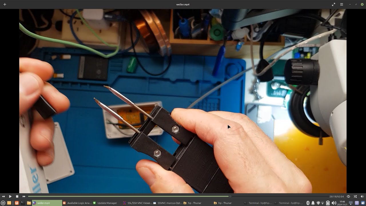 Welller RTW1 Micro Soldering Tweezers - DIY Soldering Station Controller Build