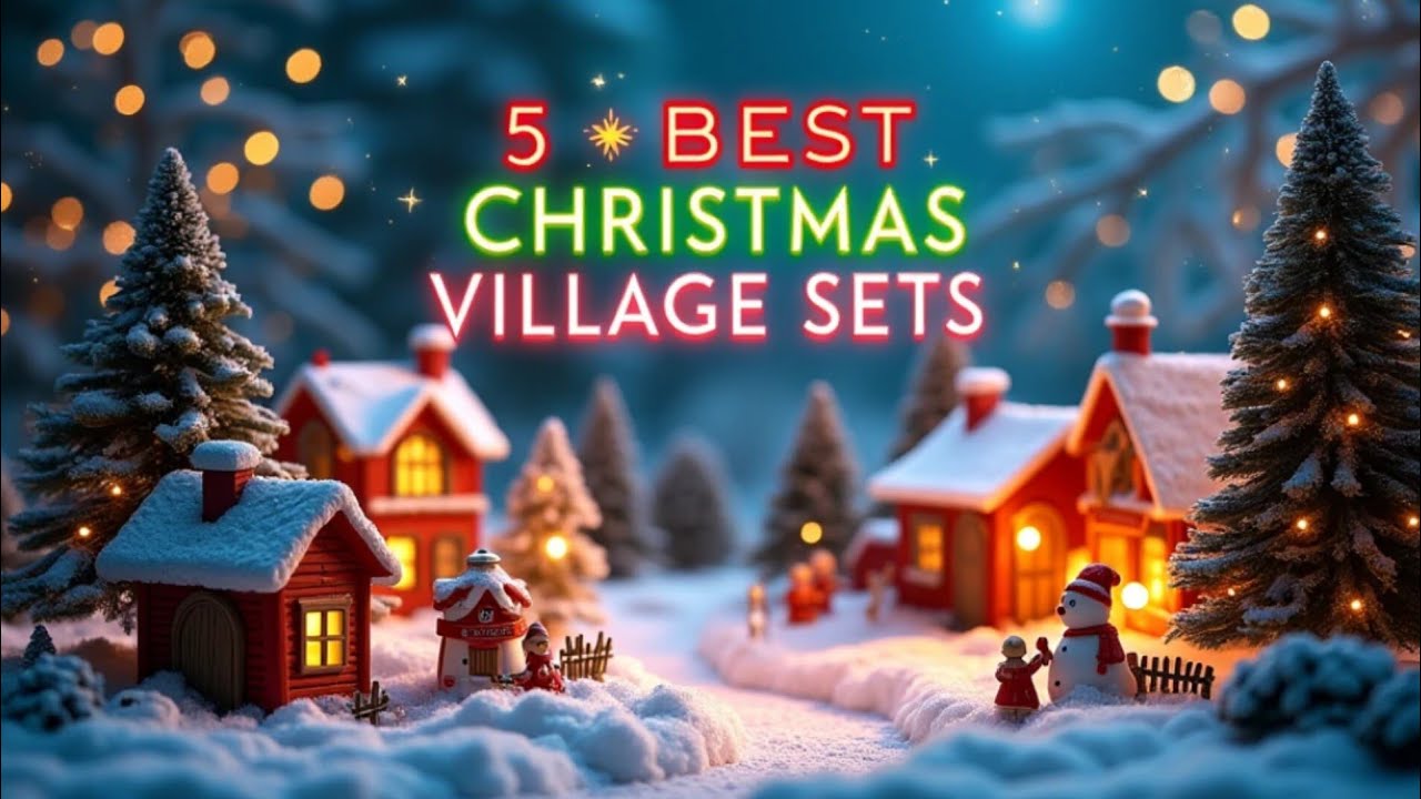 ✅ 5 Best Christmas Village Set's | Best Picks of 2024
