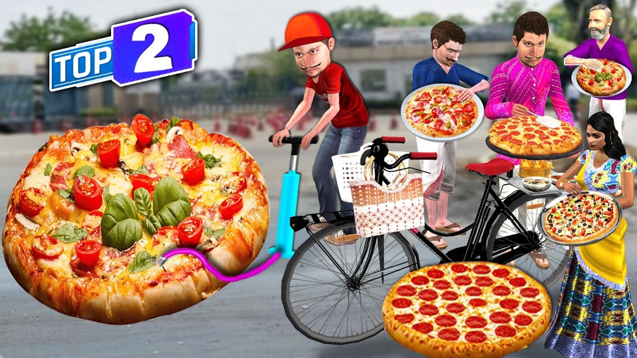 Lalchi Pizza Wala 10Rs Cycle Pizza Comedy Hindi Stories Collection Village Tasty Pizza Hindi Kahani