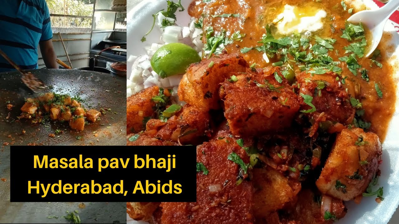 Masala Pav Bhaji at Mayur Pan House || Abids, Hyderabad