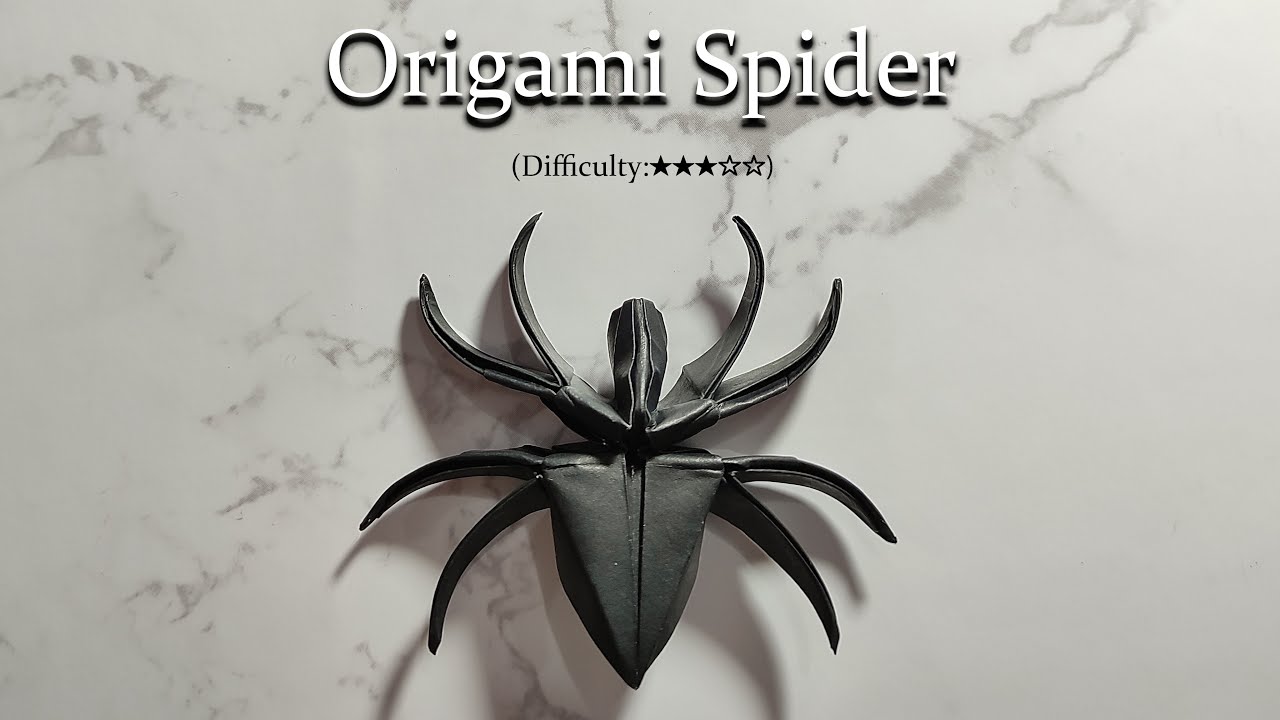 [DETAILED TUTORIAL] Origami Spider | No Scissors Required!