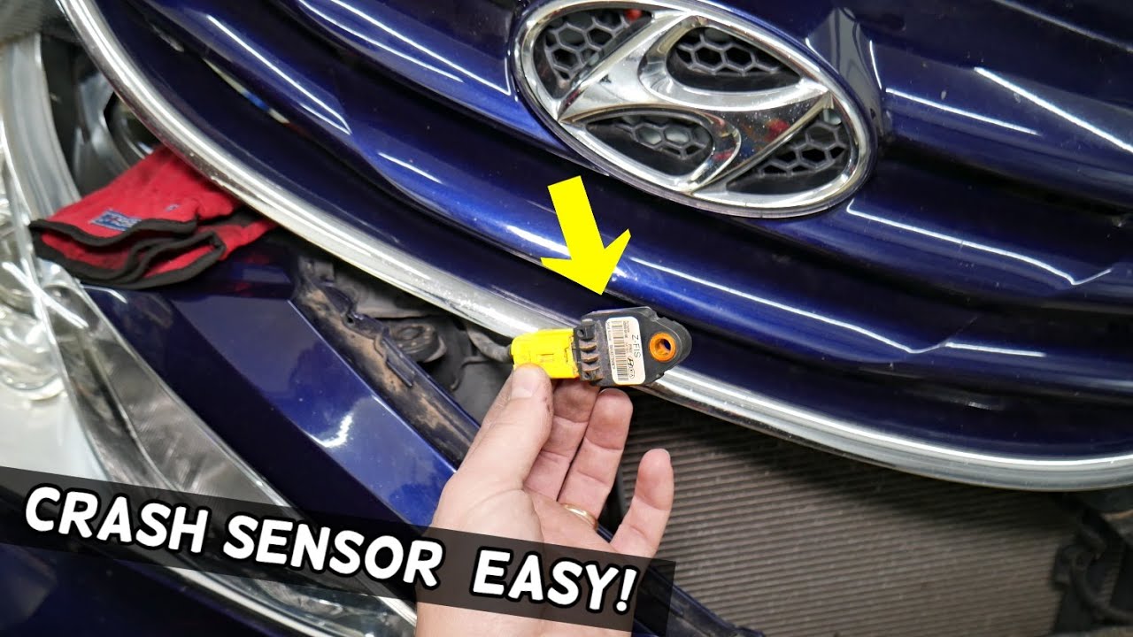 WHERE IS THE FRONT AIRBAG CRASH SENSOR ON HYUNDAI, CRASH SENSOR REPLACEMENT